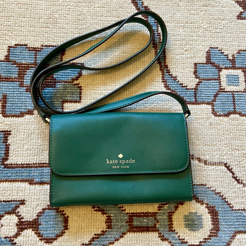 NWOT Kate Spade Green Cross Body Bag